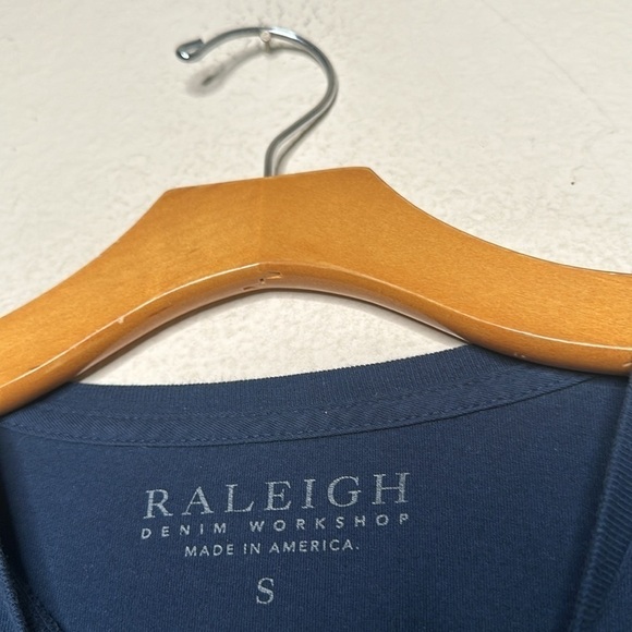Raleigh Workshop Men’s Pocket Tee Shirt Relaxed Blue Size Small Bill Thelen - Picture 8 of 9